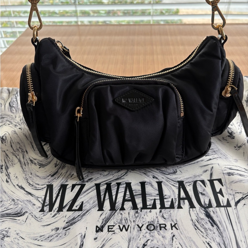 MZ Wallace Black Chelsea Shoulder Crossbody